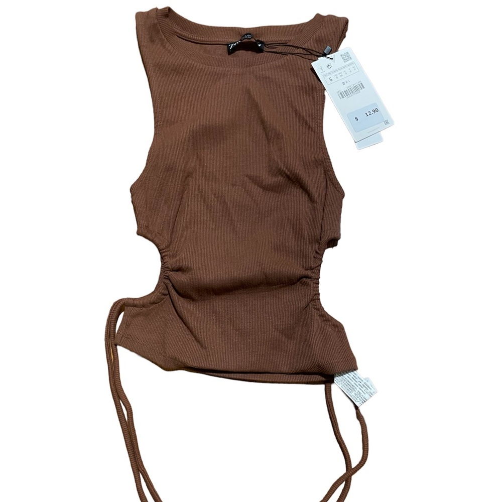 Brown Zara top
